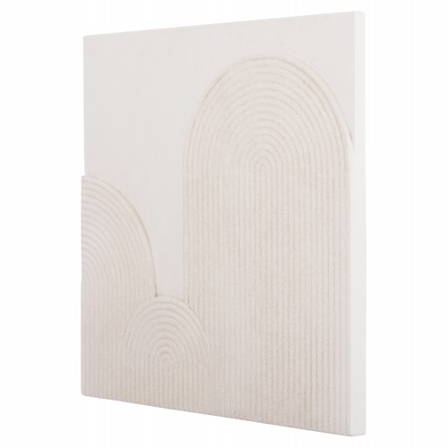 ΠΙΝΑΚΑΣ ΤΕΤΡΑΓΩΝΟΣ ΣΕΙΡΑ SANTORINI HM4517 MDF ΣΕ ΥΠΟΛΕΥΚΟ ΧΡΩΜΑ 80x4,5(πάχος)x80Υεκ. Διακόσμηση - Φως - Χαλιά