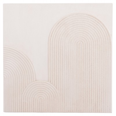 ΠΙΝΑΚΑΣ ΤΕΤΡΑΓΩΝΟΣ ΣΕΙΡΑ SANTORINI HM4517 MDF ΣΕ ΥΠΟΛΕΥΚΟ ΧΡΩΜΑ 80x4,5(πάχος)x80Υεκ.