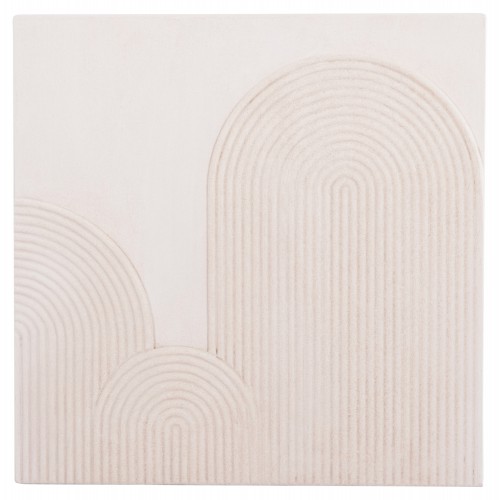 ΠΙΝΑΚΑΣ ΤΕΤΡΑΓΩΝΟΣ ΣΕΙΡΑ SANTORINI HM4517 MDF ΣΕ ΥΠΟΛΕΥΚΟ ΧΡΩΜΑ 80x4,5(πάχος)x80Υεκ. Διακόσμηση - Φως - Χαλιά