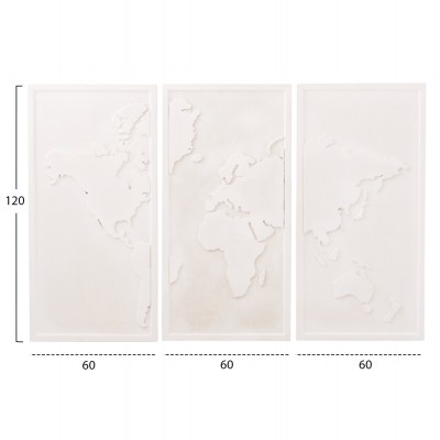 ΠΙΝΑΚΑΣ 3-ΠΤΥΧΟΣ WORLD MAP SANTORINI HM4504 MDF ΣΕ ΥΠΟΛΕΥΚΟ ΧΡΩΜΑ 180x4(πάχος)x120Υεκ. ΠΙΝΑΚΑΣ 3-ΠΤΥΧΟΣ WORLD MAP SANTORINI HM4504 MDF ΣΕ ΥΠΟΛΕΥΚΟ ΧΡΩΜΑ 180x4(πάχος)x120Υεκ.