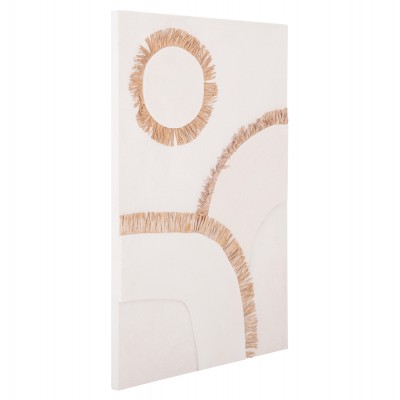 ΠΙΝΑΚΑΣ ΟΡΘΟΓΩΝΙΟΣ ΣΕΙΡΑ SANTORINI HM4531 MDF ΥΠΟΛΕΥΚΟ-ΔΙΑΚΟΣΜΗΣΗ ΜΠΕΖ 80x4,5(πάχος)x120Υεκ. Διακόσμηση - Φως - Χαλιά
