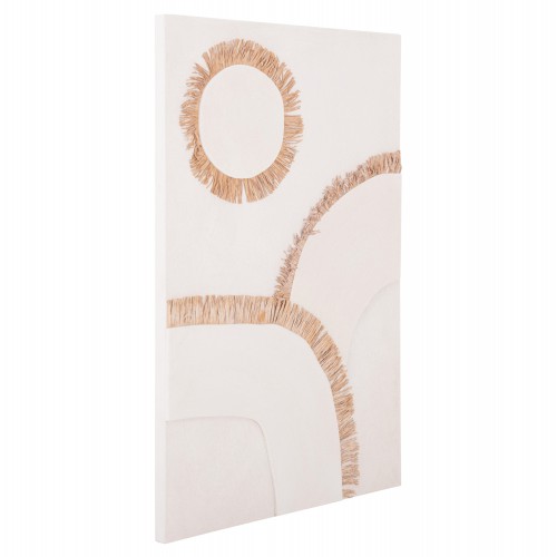ΠΙΝΑΚΑΣ ΟΡΘΟΓΩΝΙΟΣ ΣΕΙΡΑ SANTORINI HM4531 MDF ΥΠΟΛΕΥΚΟ-ΔΙΑΚΟΣΜΗΣΗ ΜΠΕΖ 80x4,5(πάχος)x120Υεκ. Διακόσμηση - Φως - Χαλιά