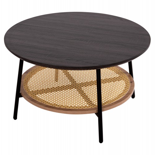 ΤΡΑΠΕΖΙ ΣΑΛΟΝΙΟΥ SEWELL HM18033 MDF ΣΕ ZEBRANO-ΜΕΤΑΛΛΙΚΑ ΠΟΔΙΑ-WICKER Φ80x46Υεκ. Σαλόνι ΤΡΑΠΕΖΙ ΣΑΛΟΝΙΟΥ SEWELL HM18033 MDF ΣΕ ZEBRANO-ΜΕΤΑΛΛΙΚΑ ΠΟΔΙΑ-WICKER Φ80x46Υεκ. Σαλόνι
