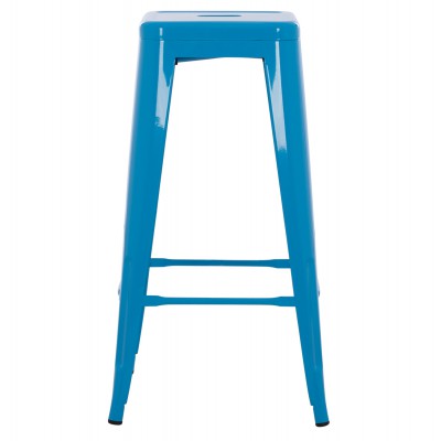 ΣΚΑΜΠΟ ΜΠΑΡ ΜΕΤΑΛΛΙΚΟ MELITA HM8642.48 ΣΕ ΜΠΛΕ 43x43x78Υεκ. Τραπεζαρία
