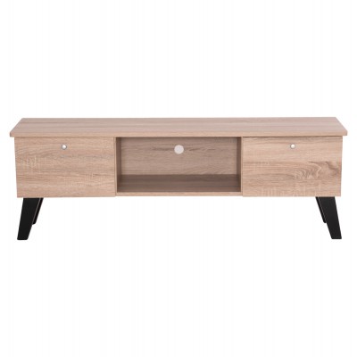 ΕΠΙΠΛΟ ΤΗΛΕΟΡΑΣΗΣ IREN HM2481.01 ΜΕΛΑΜΙΝΗ ΣΕ SONAMA OAK-ΜΑΥΡΟ 120x32,5-34x41Yεκ. Σαλόνι