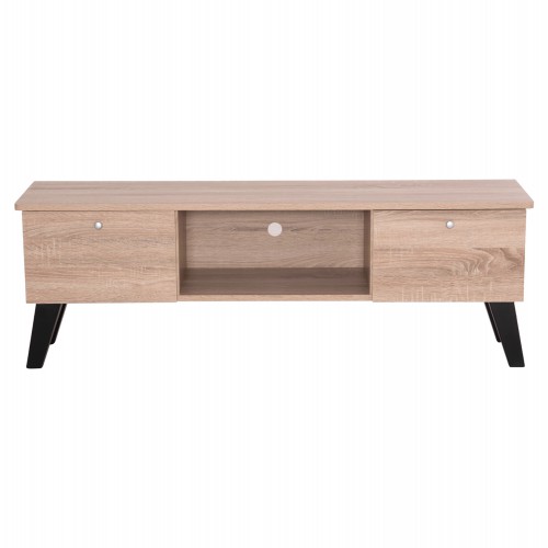 ΕΠΙΠΛΟ ΤΗΛΕΟΡΑΣΗΣ IREN HM2481.01 ΜΕΛΑΜΙΝΗ ΣΕ SONAMA OAK-ΜΑΥΡΟ 120x32,5-34x41Yεκ. Σαλόνι