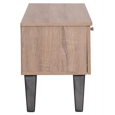 ΕΠΙΠΛΟ ΤΗΛΕΟΡΑΣΗΣ IREN HM2481.01 ΜΕΛΑΜΙΝΗ ΣΕ SONAMA OAK-ΜΑΥΡΟ 120x32,5-34x41Yεκ. Σαλόνι