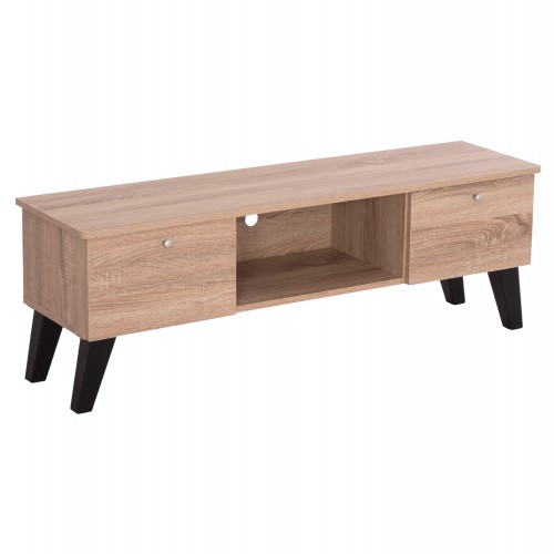 ΕΠΙΠΛΟ ΤΗΛΕΟΡΑΣΗΣ IREN HM2481.01 ΜΕΛΑΜΙΝΗ ΣΕ SONAMA OAK-ΜΑΥΡΟ 120x32,5-34x41Yεκ. Σαλόνι