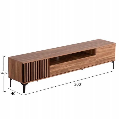 ΕΠΙΠΛΟ ΤΗΛΕΟΡΑΣΗΣ ΣΕΙΡΑ HARRY HM18008.01 ΜΕΛΑΜΙΝΗ ΦΥΣΙΚΟ ΞΥΛΟΥ-ΜΑΥΡΟ 200x40x47,5Υεκ. Σαλόνι ΕΠΙΠΛΟ ΤΗΛΕΟΡΑΣΗΣ ΣΕΙΡΑ HARRY HM18008.01 ΜΕΛΑΜΙΝΗ ΦΥΣΙΚΟ ΞΥΛΟΥ-ΜΑΥΡΟ 200x40x47,5Υεκ. Σαλόνι