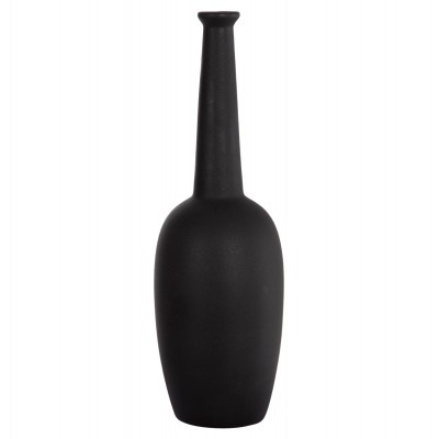 ΕΠΙΤΡΑΠΕΖΙΟ ΚΕΡΑΜΙΚΟ ΔΙΑΚΟΣΜΗΤΙΚΟ ELENDIL HM4591.02 ΜΑΥΡΟ ΜΑΤ Φ13x40Υεκ Διακόσμηση - Φως - Χαλιά