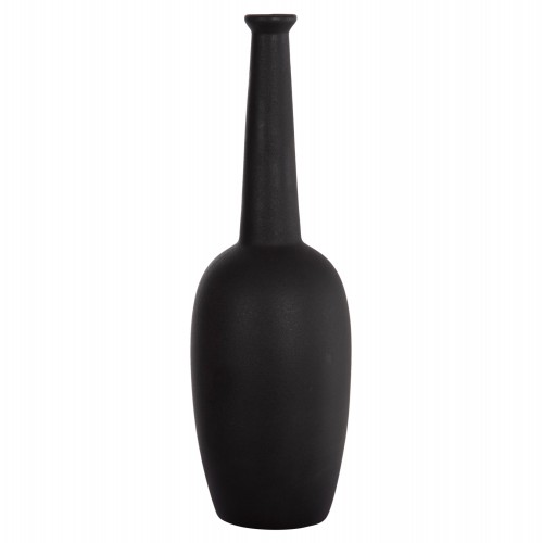 ΕΠΙΤΡΑΠΕΖΙΟ ΚΕΡΑΜΙΚΟ ΔΙΑΚΟΣΜΗΤΙΚΟ ELENDIL HM4591.02 ΜΑΥΡΟ ΜΑΤ Φ13x40Υεκ Διακόσμηση - Φως - Χαλιά