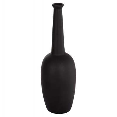 ΕΠΙΤΡΑΠΕΖΙΟ ΚΕΡΑΜΙΚΟ ΔΙΑΚΟΣΜΗΤΙΚΟ ELENDIL HM4591.02 ΜΑΥΡΟ ΜΑΤ Φ12x39.5Υεκ