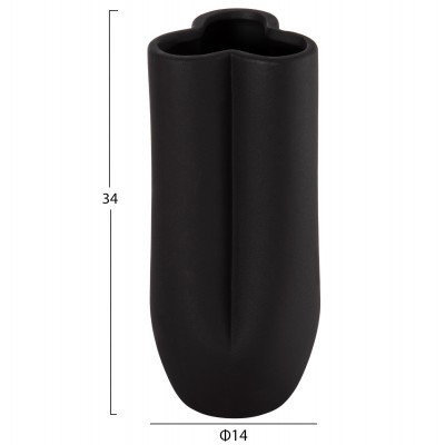 ΕΠΙΤΡΑΠΕΖΙΟ ΚΕΡΑΜΙΚΟ ΔΙΑΚΟΣΜΗΤΙΚΟ GLAZE HM4611.02 ΜΑΥΡΟ ΜΑΤ Φ14x34Υ εκ. ΕΠΙΤΡΑΠΕΖΙΟ ΚΕΡΑΜΙΚΟ ΔΙΑΚΟΣΜΗΤΙΚΟ GLAZE HM4611.02 ΜΑΥΡΟ ΜΑΤ Φ14x34Υ εκ.