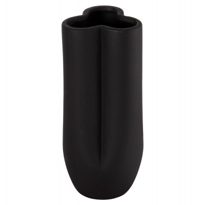 ΕΠΙΤΡΑΠΕΖΙΟ ΚΕΡΑΜΙΚΟ ΔΙΑΚΟΣΜΗΤΙΚΟ GLAZE HM4611.02 ΜΑΥΡΟ ΜΑΤ Φ14x34Υ εκ.