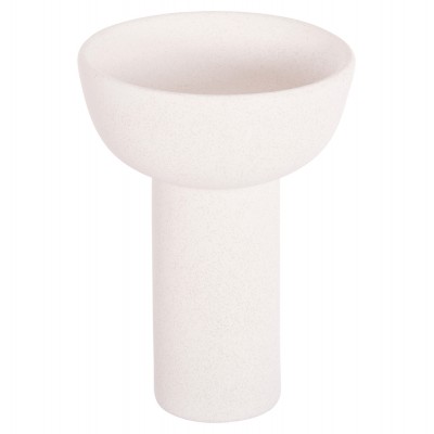 ΕΠΙΤΡΑΠΕΖΙΟ ΚΕΡΑΜΙΚΟ ΔΙΑΚΟΣΜΗΤΙΚΟ ELENDIL HM4602.01 ΥΠΟΛΕΥΚΟ ΚΡΥΣΤΑΛΛΙΚΟ Φ23x32Υ εκ.