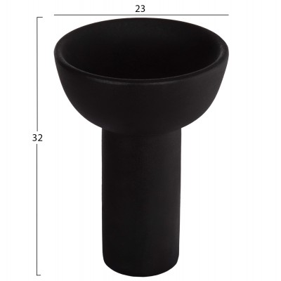 ΕΠΙΤΡΑΠΕΖΙΟ ΚΕΡΑΜΙΚΟ ΔΙΑΚΟΣΜΗΤΙΚΟ ELENDIL HM4602.02 ΜΑΥΡΟ ΜΑΤ Φ23x32Υ εκ ΕΠΙΤΡΑΠΕΖΙΟ ΚΕΡΑΜΙΚΟ ΔΙΑΚΟΣΜΗΤΙΚΟ ELENDIL HM4602.02 ΜΑΥΡΟ ΜΑΤ Φ23x32Υ εκ