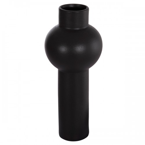 ΕΠΙΤΡΑΠΕΖΙΟ ΚΕΡΑΜΙΚΟ ΔΙΑΚΟΣΜΗΤΙΚΟ SCEPTER HM4604.02 ΜΑΥΡΟ ΜΑΤ Φ17,5x40Υεκ Διακόσμηση - Φως - Χαλιά