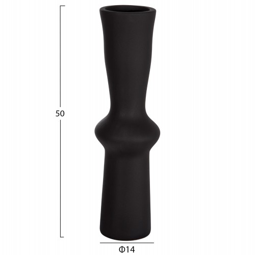 ΕΠΙΤΡΑΠΕΖΙΟ ΚΕΡΑΜΙΚΟ ΔΙΑΚΟΣΜΗΤΙΚΟ SCEPTER HM4637.02 ΜΑΥΡΟ ΜΑΤ Φ14x50Υεκ Διακόσμηση - Φως - Χαλιά