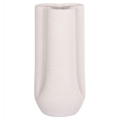 ΕΠΙΤΡΑΠΕΖΙΟ ΚΕΡΑΜΙΚΟ ΔΙΑΚΟΣΜΗΤΙΚΟ GLAZE HM4612.01 ΚΡΥΣΤΑΛΛΙΚΟ ΥΠΟΛΕΥΚΟ Φ14x29Υεκ