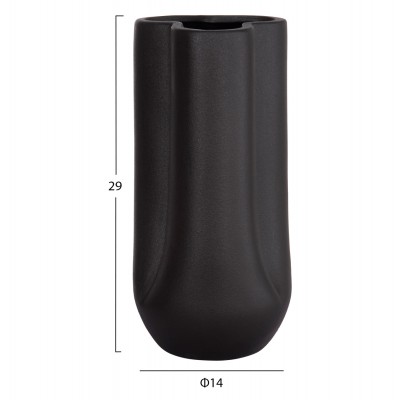ΕΠΙΤΡΑΠΕΖΙΟ ΚΕΡΑΜΙΚΟ ΔΙΑΚΟΣΜΗΤΙΚΟ GLAZE HM4612.02 ΜΑΥΡΟ ΜΑΤ Φ14x29Υεκ ΕΠΙΤΡΑΠΕΖΙΟ ΚΕΡΑΜΙΚΟ ΔΙΑΚΟΣΜΗΤΙΚΟ GLAZE HM4612.02 ΜΑΥΡΟ ΜΑΤ Φ14x29Υεκ