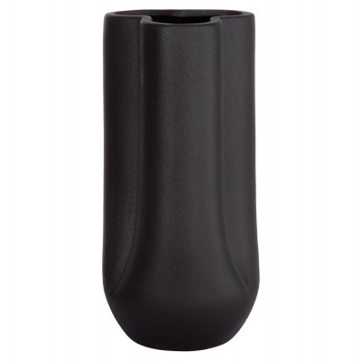 ΕΠΙΤΡΑΠΕΖΙΟ ΚΕΡΑΜΙΚΟ ΔΙΑΚΟΣΜΗΤΙΚΟ GLAZE HM4612.02 ΜΑΥΡΟ ΜΑΤ Φ14x29Υεκ