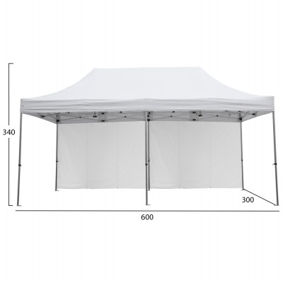 GAZEBO ΕΠΑΓΓΕΛΜΑΤΙΚΟ ΒΑΡΕΩΣ ΤΥΠΟΥ CRESSEN HM21099 ΠΤΥΣΣΟΜΕΝΟ ΑΛΟΥΜΙΝΙΟΥ 3x6x3,4Yμ GAZEBO ΕΠΑΓΓΕΛΜΑΤΙΚΟ ΒΑΡΕΩΣ ΤΥΠΟΥ CRESSEN HM21099 ΠΤΥΣΣΟΜΕΝΟ ΑΛΟΥΜΙΝΙΟΥ 3x6x3,4Yμ