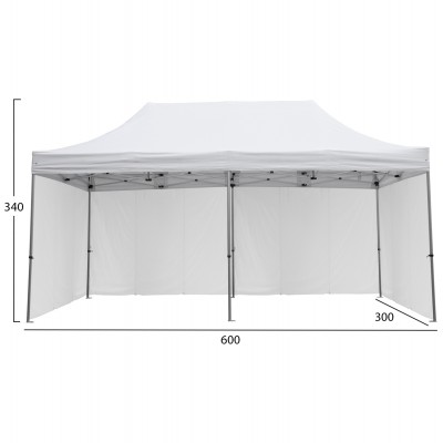 GAZEBO ΕΠΑΓΓΕΛΜΑΤΙΚΟ ΒΑΡΕΩΣ ΤΥΠΟΥ CRESSEN HM21099.01 ΠΤΥΣΣΟΜΕΝΟ ΑΛΟΥΜΙΝΙΟΥ 3x6x3,4Yμ GAZEBO ΕΠΑΓΓΕΛΜΑΤΙΚΟ ΒΑΡΕΩΣ ΤΥΠΟΥ CRESSEN HM21099.01 ΠΤΥΣΣΟΜΕΝΟ ΑΛΟΥΜΙΝΙΟΥ 3x6x3,4Yμ