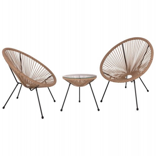 ΣΕΤ ΕΞΩΤΕΡΙΚΟΥ ΧΩΡΟΥ 3ΤΜΧ ACAPULCO HM21100 TWISTED WICKER-ΜΕΤΑΛΛΟ Εξωτερικού Χώρου ΣΕΤ ΕΞΩΤΕΡΙΚΟΥ ΧΩΡΟΥ 3ΤΜΧ ACAPULCO HM21100 TWISTED WICKER-ΜΕΤΑΛΛΟ Εξωτερικού Χώρου