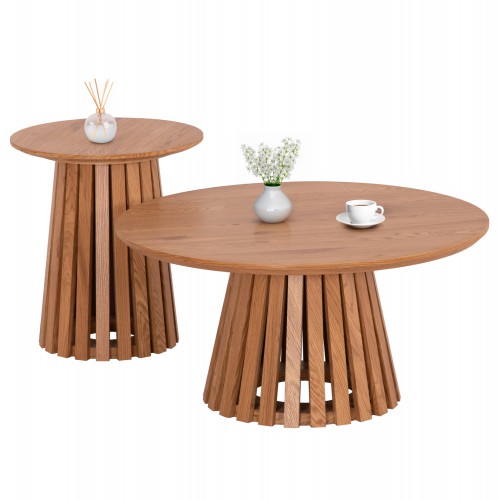 ΣΕΤ 2ΤΜΧ ΤΡΑΠΕΖΙΑ ΣΑΛΟΝΙΟΥ TALBERT HM21083 MDF ΦΥΣΙΚΟ ΞΥΛΟΥ Φ80εκ & Φ45εκ Σαλόνι ΣΕΤ 2ΤΜΧ ΤΡΑΠΕΖΙΑ ΣΑΛΟΝΙΟΥ TALBERT HM21083 MDF ΦΥΣΙΚΟ ΞΥΛΟΥ Φ80εκ & Φ45εκ Σαλόνι