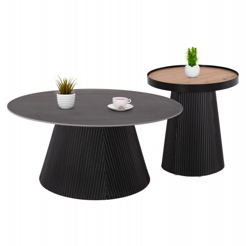 ΣΕΤ 2ΤΜΧ ΤΡΑΠΕΖΙΑ ΣΑΛΟΝΙΟΥ DUNCAN HM21081 MDF ΚΑΙ ΚΕΡΑΜΙΚΟ TOP Φ80εκ & Φ45εκ Σαλόνι ΣΕΤ 2ΤΜΧ ΤΡΑΠΕΖΙΑ ΣΑΛΟΝΙΟΥ DUNCAN HM21081 MDF ΚΑΙ ΚΕΡΑΜΙΚΟ TOP Φ80εκ & Φ45εκ Σαλόνι