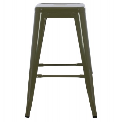 ΣΚΑΜΠΟ ΜΕΣΑΙΟΥ ΥΨΟΥΣ ΜΕΤΑΛΛΙΚΟ MELITA-PRO HM8573.43 DARK OLIVE GREEN 43x43x67Υεκ. Τραπεζαρία