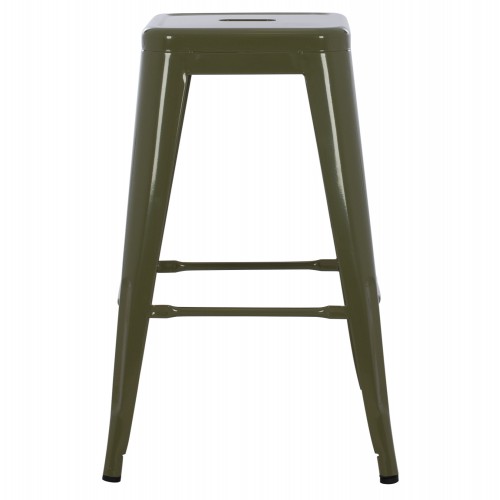 ΣΚΑΜΠΟ ΜΕΣΑΙΟΥ ΥΨΟΥΣ ΜΕΤΑΛΛΙΚΟ MELITA-PRO HM8573.43 DARK OLIVE GREEN 43x43x67Υεκ. Τραπεζαρία
