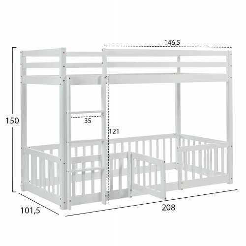 ΠΑΙΔΙΚΗ ΚΟΥΚΕΤΑ ΜΕ ΠΑΡΚΑΚΙ PLAYKID HM703.03 ΞΥΛΟ ΠΕΥΚΟΥ ΛΕΥΚΟ ΓΙΑ 190x90εκ Παιδικό δωμάτιο ΠΑΙΔΙΚΗ ΚΟΥΚΕΤΑ ΜΕ ΠΑΡΚΑΚΙ PLAYKID HM703.03 ΞΥΛΟ ΠΕΥΚΟΥ ΛΕΥΚΟ ΓΙΑ 190x90εκ Παιδικό δωμάτιο