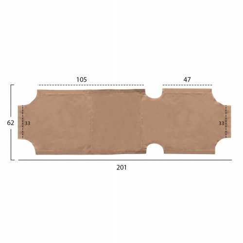 ΠΑΝΙ TEXTILENE 600gr/m2 2X1 ΑΝΤΑΛΛΑΚΤΙΚΟ ΞΑΠΛΩΣΤΡΑΣ HM5072.70 ΜΠΕΖ Παραλίας – Camping