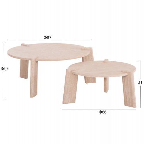 ΣΕΤ 2ΤΜΧ ΤΡΑΠΕΖΙΑ ΣΑΛΟΝΙΟΥ EQUIL HM9943.01 MDF ΜΕ ΜΕΛΑΜΙΝΗ-ΦΥΣΙΚΟ 66x66εκ + 87x87εκ Σαλόνι ΣΕΤ 2ΤΜΧ ΤΡΑΠΕΖΙΑ ΣΑΛΟΝΙΟΥ EQUIL HM9943.01 MDF ΜΕ ΜΕΛΑΜΙΝΗ-ΦΥΣΙΚΟ 66x66εκ + 87x87εκ Σαλόνι