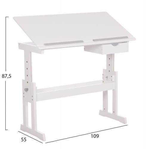 ΓΡΑΦΕΙΟ/ΣΧΕΔΙΑΣΤΗΡΙΟ ΠΑΙΔΙΚΟ ASCENT HM18289 MDF ΣΕ ΛΕΥΚΟ 109x55x87,5Υεκ Παιδικό δωμάτιο ΓΡΑΦΕΙΟ/ΣΧΕΔΙΑΣΤΗΡΙΟ ΠΑΙΔΙΚΟ ASCENT HM18289 MDF ΣΕ ΛΕΥΚΟ 109x55x87,5Υεκ Παιδικό δωμάτιο