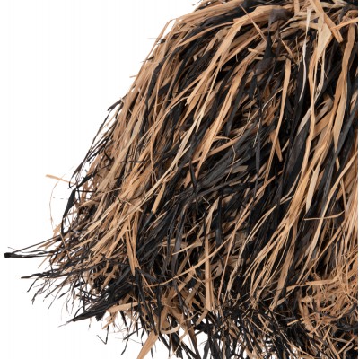 ΦΩΤΙΣΤΙΚΟ ΟΡΟΦΗΣ ORDEM HM4716 ΚΑΠΕΛΟ ΙΝΕΣ SISAL & ΜΠΑΝΑΝΑΣ-ΜΑΥΡΟ & ΦΥΣΙΚΟ Φ60εκ Διακόσμηση - Φως - Χαλιά