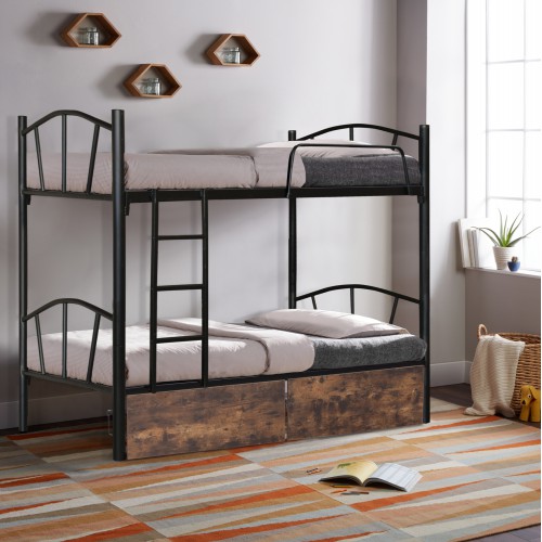 ΚΟΥΚΕΤΑ FLOOR HM21122 ΜΕΤΑΛΛΙΚΗ ΜΑΥΡΗ ΜΕ ΕΠΙΔΑΠΕΔΙΑ ΣΥΡΤΑΡΙΑ ΚΑΦΕ 200x91,5x177,5Yεκ. Παιδικό δωμάτιο ΚΟΥΚΕΤΑ FLOOR HM21122 ΜΕΤΑΛΛΙΚΗ ΜΑΥΡΗ ΜΕ ΕΠΙΔΑΠΕΔΙΑ ΣΥΡΤΑΡΙΑ ΚΑΦΕ 200x91,5x177,5Yεκ. Παιδικό δωμάτιο