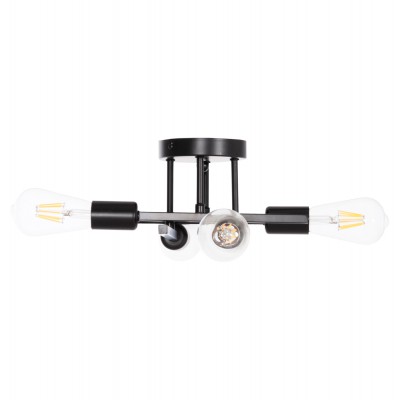 ΦΩΤΙΣΤΙΚΟ ΟΡΟΦΗΣ ΠΟΛΥΦΩΤΟ LIGHTY HM7428.11 ΜΕΤΑΛΛΟ ΣΕ ΜΑΥΡΟ 28x28x15Υεκ. Διακόσμηση - Φως - Χαλιά