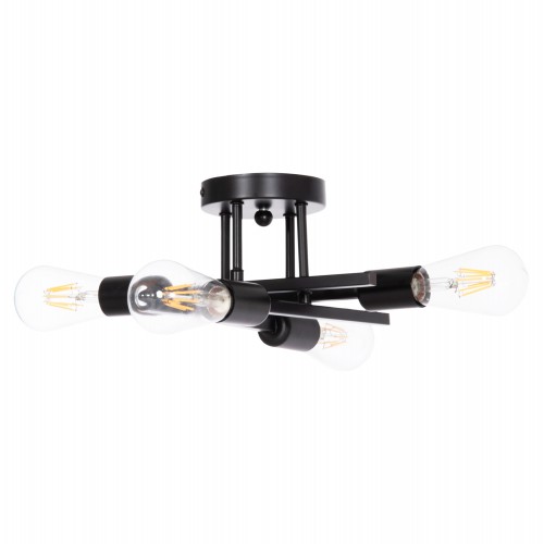 ΦΩΤΙΣΤΙΚΟ ΟΡΟΦΗΣ ΠΟΛΥΦΩΤΟ LIGHTY HM7428.11 ΜΕΤΑΛΛΟ ΣΕ ΜΑΥΡΟ 28x28x15Υεκ. Διακόσμηση - Φως - Χαλιά