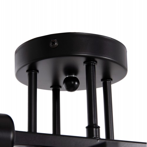 ΦΩΤΙΣΤΙΚΟ ΟΡΟΦΗΣ ΠΟΛΥΦΩΤΟ LIGHTY HM7428.11 ΜΕΤΑΛΛΟ ΣΕ ΜΑΥΡΟ 28x28x15Υεκ. Διακόσμηση - Φως - Χαλιά