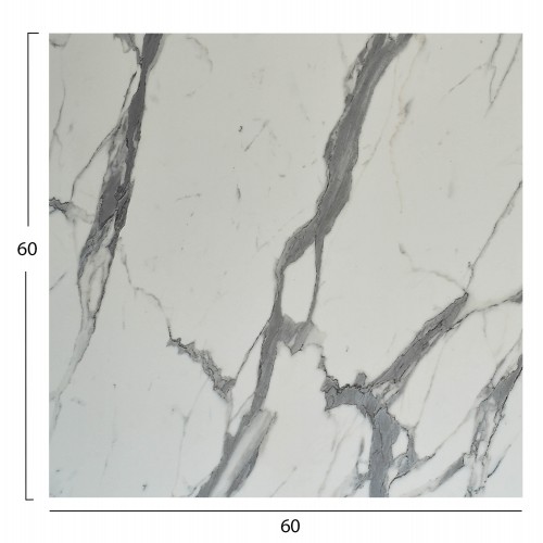 ΕΠΙΦΑΝΕΙΑ ΤΡΑΠΕΖΙΟΥ HPL ΤΕΤΡΑΓΩΝΗ HM5837.31 WHITE MARBLE 60x60εκ. Μπαρ - Εστίασης