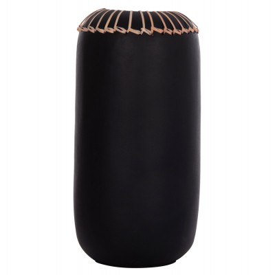 ΕΠΙΤΡΑΠΕΖΙΟ ΔΙΑΚΟΣΜΗΤΙΚΟ ΒΑΖΟ LENNOX HM4675.01S TΕΡΑΚΟΤΑ ΣΕ ΜΑΥΡΟ--Φ18x33Υεκ. Διακόσμηση - Φως - Χαλιά
