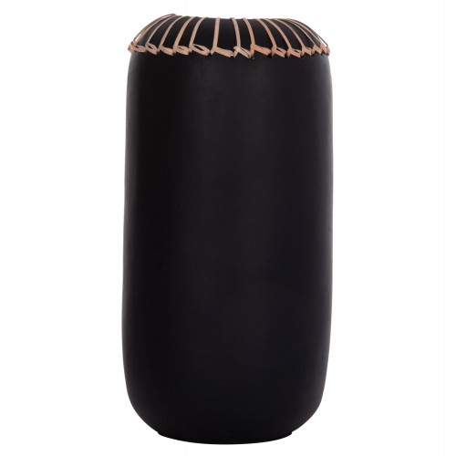 ΕΠΙΤΡΑΠΕΖΙΟ ΔΙΑΚΟΣΜΗΤΙΚΟ ΒΑΖΟ LENNOX HM4675.01S TΕΡΑΚΟΤΑ ΣΕ ΜΑΥΡΟ--Φ18x33Υεκ. Διακόσμηση - Φως - Χαλιά