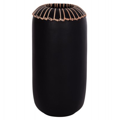 ΕΠΙΤΡΑΠΕΖΙΟ ΔΙΑΚΟΣΜΗΤΙΚΟ ΒΑΖΟ LENNOX HM4675.01S TΕΡΑΚΟΤΑ ΣΕ ΜΑΥΡΟ--Φ18x33Υεκ. Διακόσμηση - Φως - Χαλιά