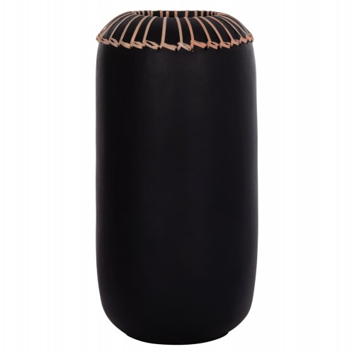 ΕΠΙΤΡΑΠΕΖΙΟ ΔΙΑΚΟΣΜΗΤΙΚΟ ΒΑΖΟ LENNOX HM4675.01S TΕΡΑΚΟΤΑ ΣΕ ΜΑΥΡΟ--Φ18x33Υεκ. Διακόσμηση - Φως - Χαλιά