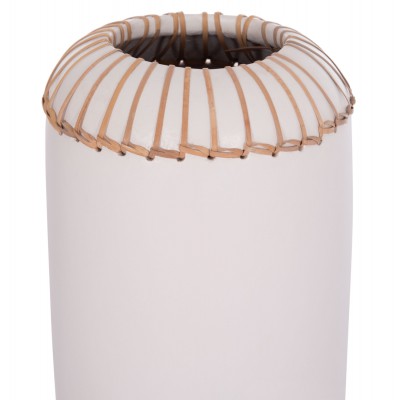 ΕΠΙΤΡΑΠΕΖΙΟ ΔΙΑΚΟΣΜΗΤΙΚΟ ΒΑΖΟ LENNOX HM4675.02S TΕΡΑΚΟΤΑ ΣΕ ΛΕΥΚΟ--Φ18x33Υεκ. Διακόσμηση - Φως - Χαλιά