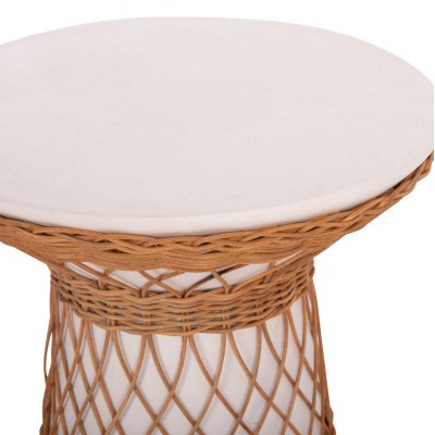 ΒΟΗΘΗΤΙΚΟ ΤΡΑΠΕΖΙ ΣΤΡΟΓΓΥΛΟ DELIA HM18167.02 FIBER CEMENT ΛΕΥΚΟ & RATTAN Φ40x45Υεκ Σαλόνι ΒΟΗΘΗΤΙΚΟ ΤΡΑΠΕΖΙ ΣΤΡΟΓΓΥΛΟ DELIA HM18167.02 FIBER CEMENT ΛΕΥΚΟ & RATTAN Φ40x45Υεκ Σαλόνι