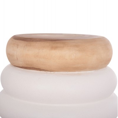 ΤΡΑΠΕΖΙ ΒΟΗΘΗΤΙΚΟ PUFFAT HM18172.02 FIBER CEMENT ΛΕΥΚΟ- ΞΥΛΟ TEAK TOP Φ45x46Υεκ. Σαλόνι ΤΡΑΠΕΖΙ ΒΟΗΘΗΤΙΚΟ PUFFAT HM18172.02 FIBER CEMENT ΛΕΥΚΟ- ΞΥΛΟ TEAK TOP Φ45x46Υεκ. Σαλόνι