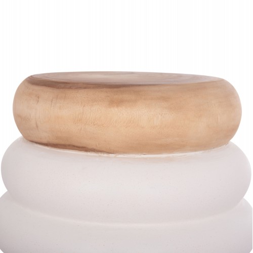ΤΡΑΠΕΖΙ ΒΟΗΘΗΤΙΚΟ PUFFAT HM18172.02 FIBER CEMENT ΛΕΥΚΟ- ΞΥΛΟ TEAK TOP Φ45x46Υεκ. Σαλόνι ΤΡΑΠΕΖΙ ΒΟΗΘΗΤΙΚΟ PUFFAT HM18172.02 FIBER CEMENT ΛΕΥΚΟ- ΞΥΛΟ TEAK TOP Φ45x46Υεκ. Σαλόνι